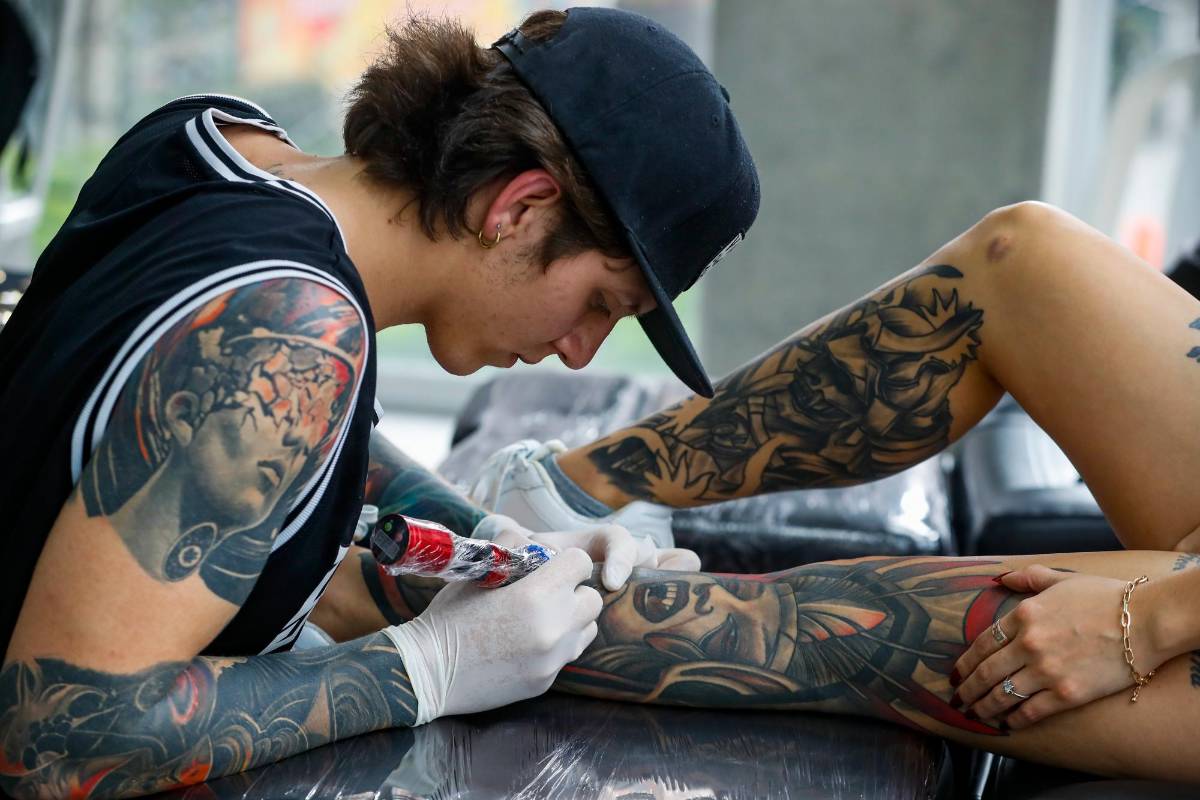 El encuentro contó con la participación de más de 10 estudios de tatuajes . Foto: MANUEL SALDARRIAGA QUINTERO.