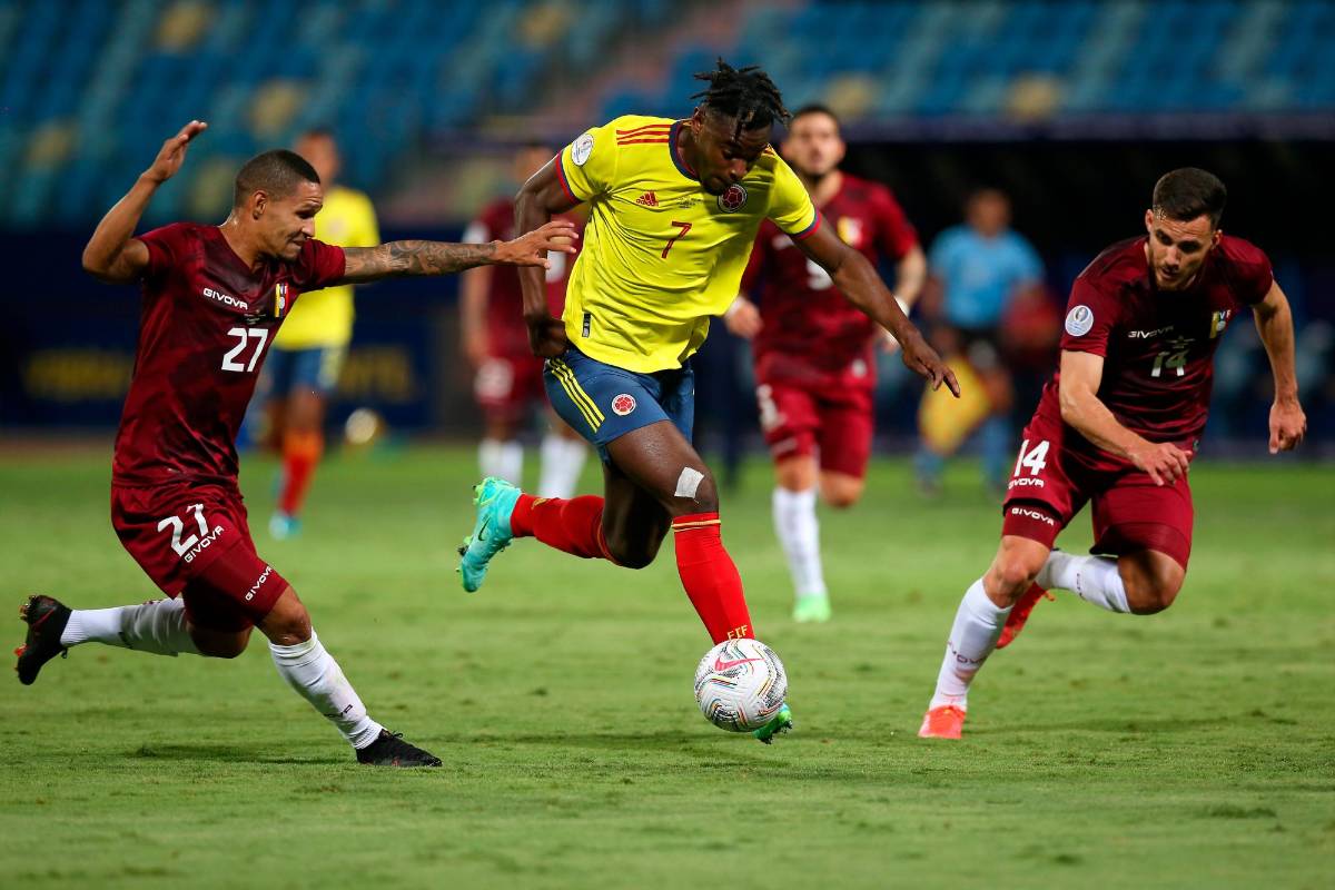 Colombia empato sin goles frente a la selección de Venezuela dirigida el portugués José Peseiro. Foto: Getty