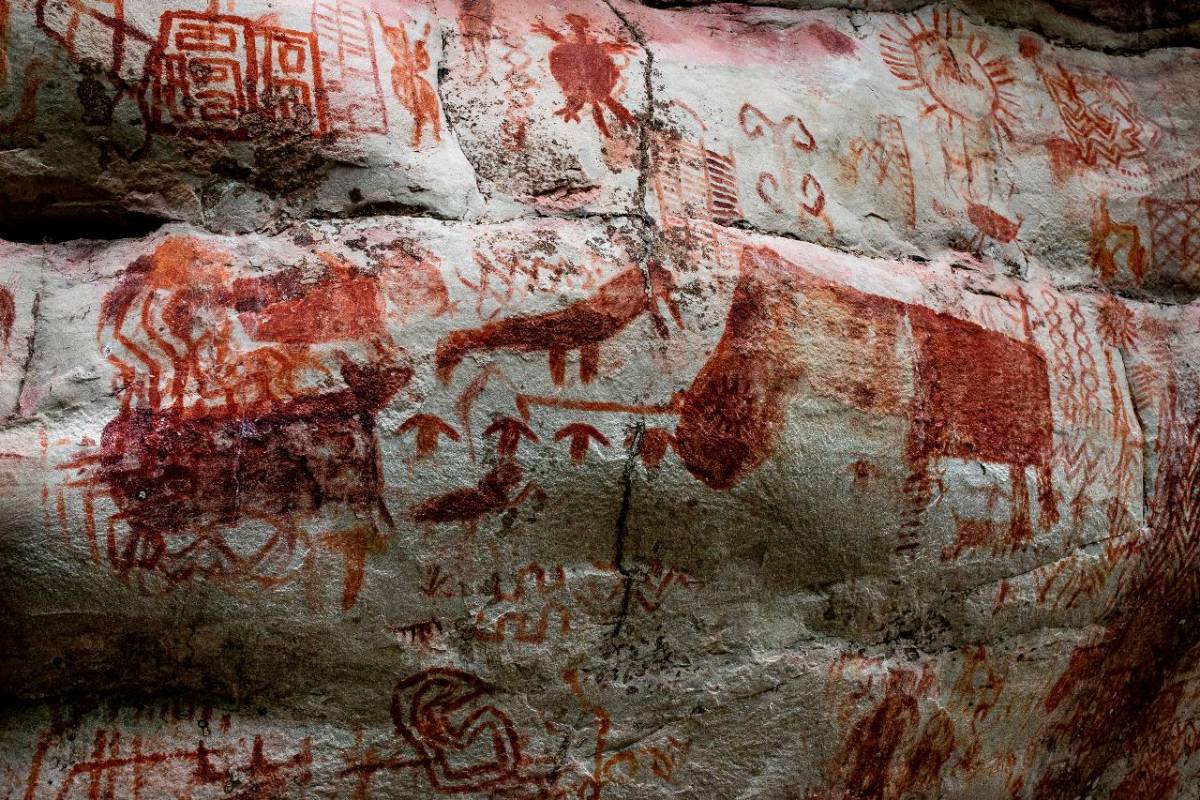 Las murales de Cerro azul, Nuevo Tolima y Raudal del Río Guayabero presentan la mayor conglomeración de figuras rupestres. Foto: Jaime Pérez