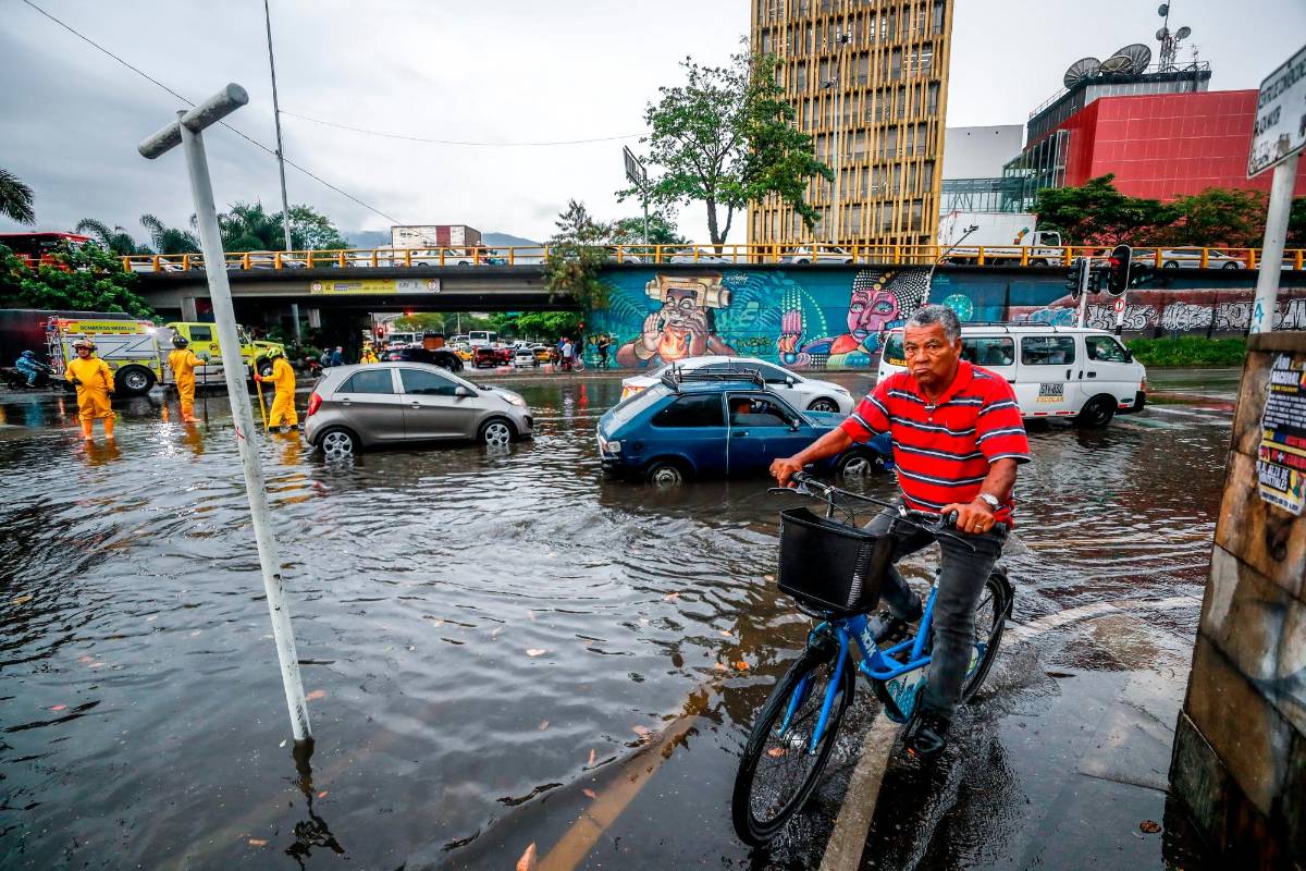 Las precipitaciones ingresaron desde el norte del departamento e incluyeron granizo después de las 2:00 p.m., según lo registró la estación de medición del Museo de Antioquia. Foto: Camilo Suárez Echeverry