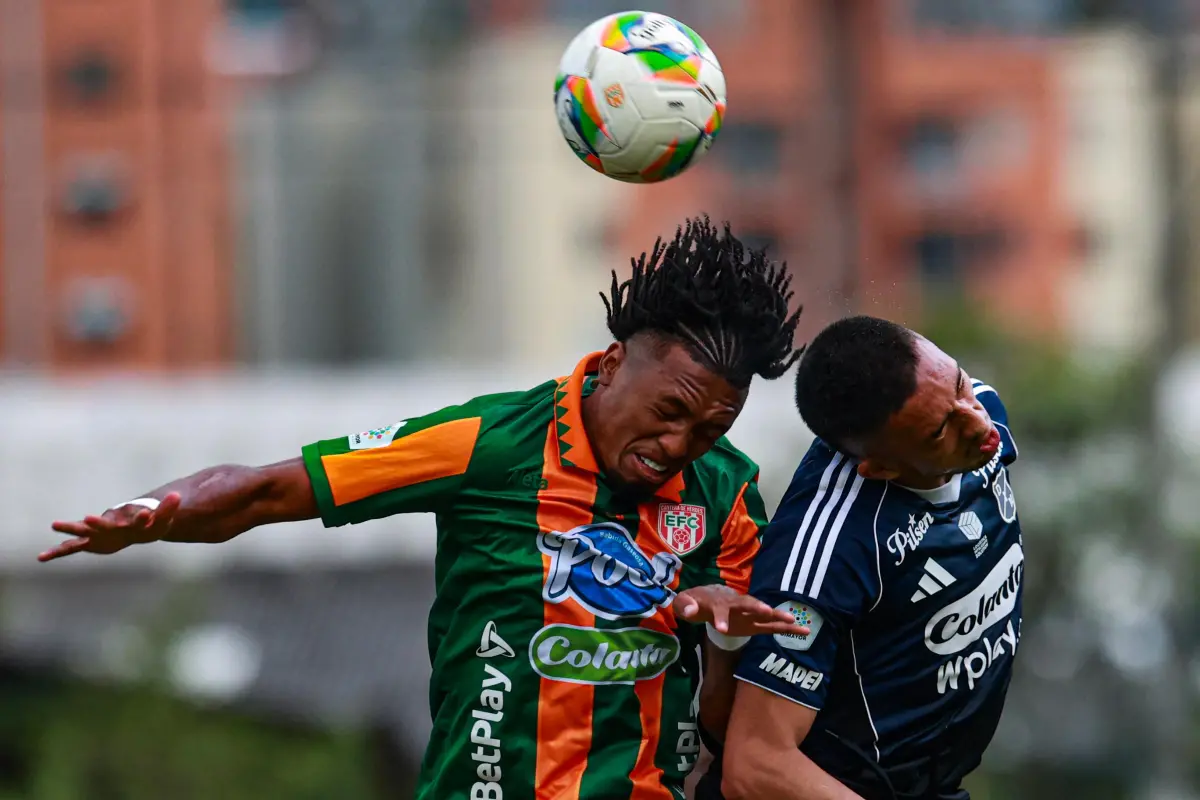 Por su parte, el conjunto dirigido por Andrés Orozco mostró carácter y orden defensivo, pero no logró inquietar el pórtico custodiado por de Washington Aguerre. Foto: Manuel Saldarriaga Quintero.