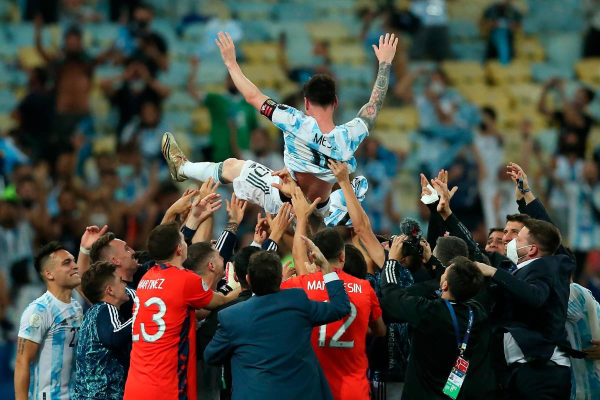 Sueño cumplido de Lionel Messi: por fin ser campeón con la selección de Argentina. Foto: GettyImages