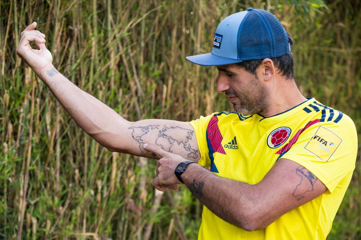 Serán seis meses en Colombia y de ahí llegará a Ecuador y seguirá bajando por el continente americano. Foto: Manuel Saldarriaga Quintero.