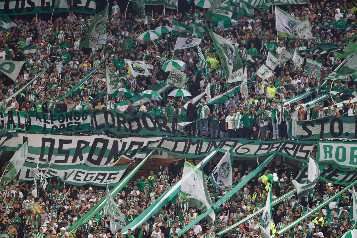 Unos 25.000 espectadores acompañaron al Verde en el estadio Atanasio Girardot