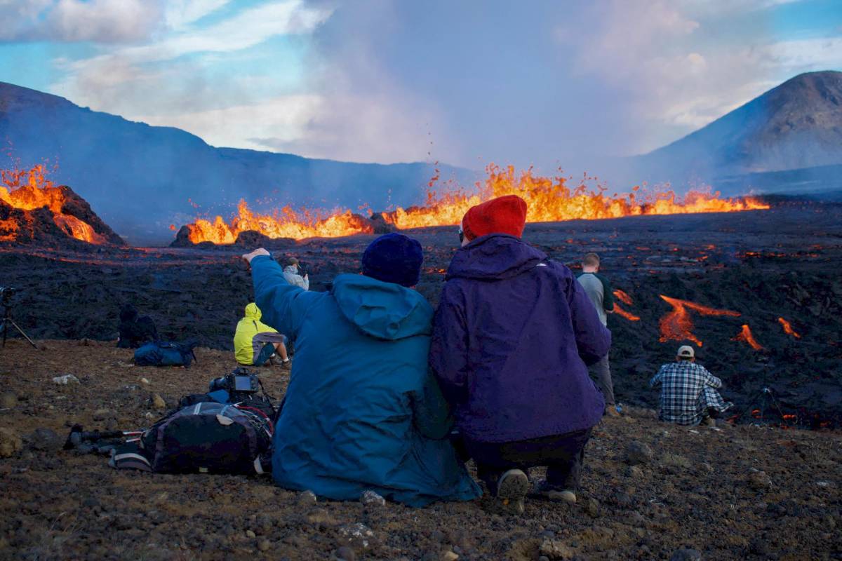  La erupción se produjo el pasado 4 de agosto en el monte Fagradalsjall. Foto: AFP