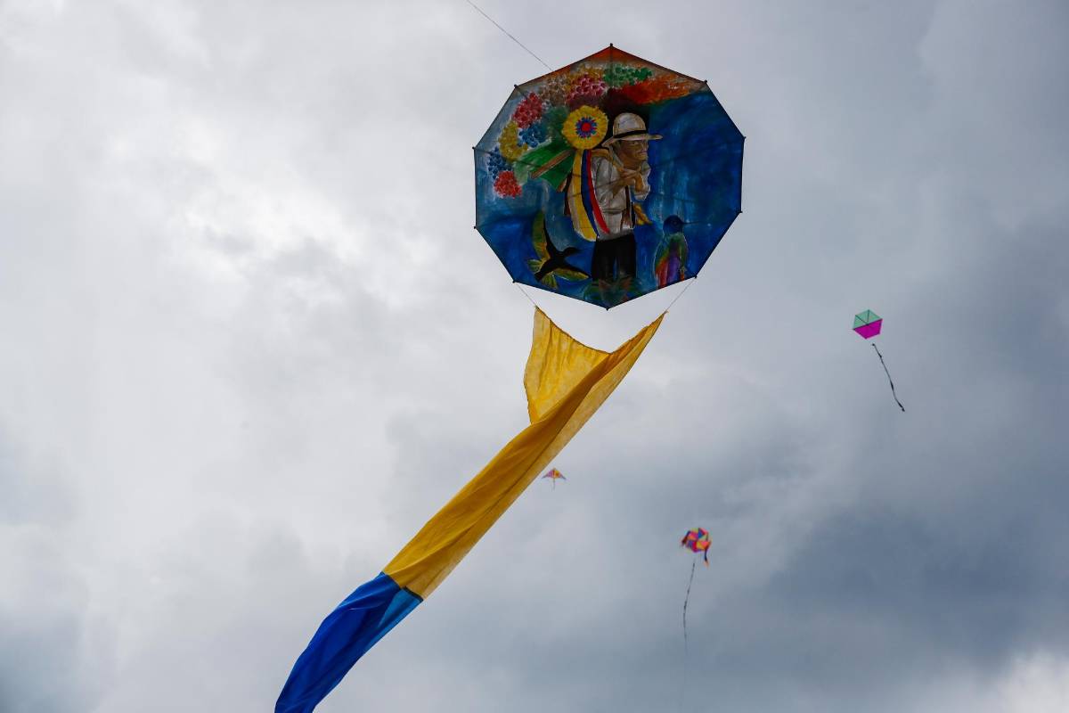 Así cogió vuelo la celebración de el Festival Municipal de cometas en su edición numero 28 en Belén Altavista. Foto: Manuel Saldarriaga Quintero.