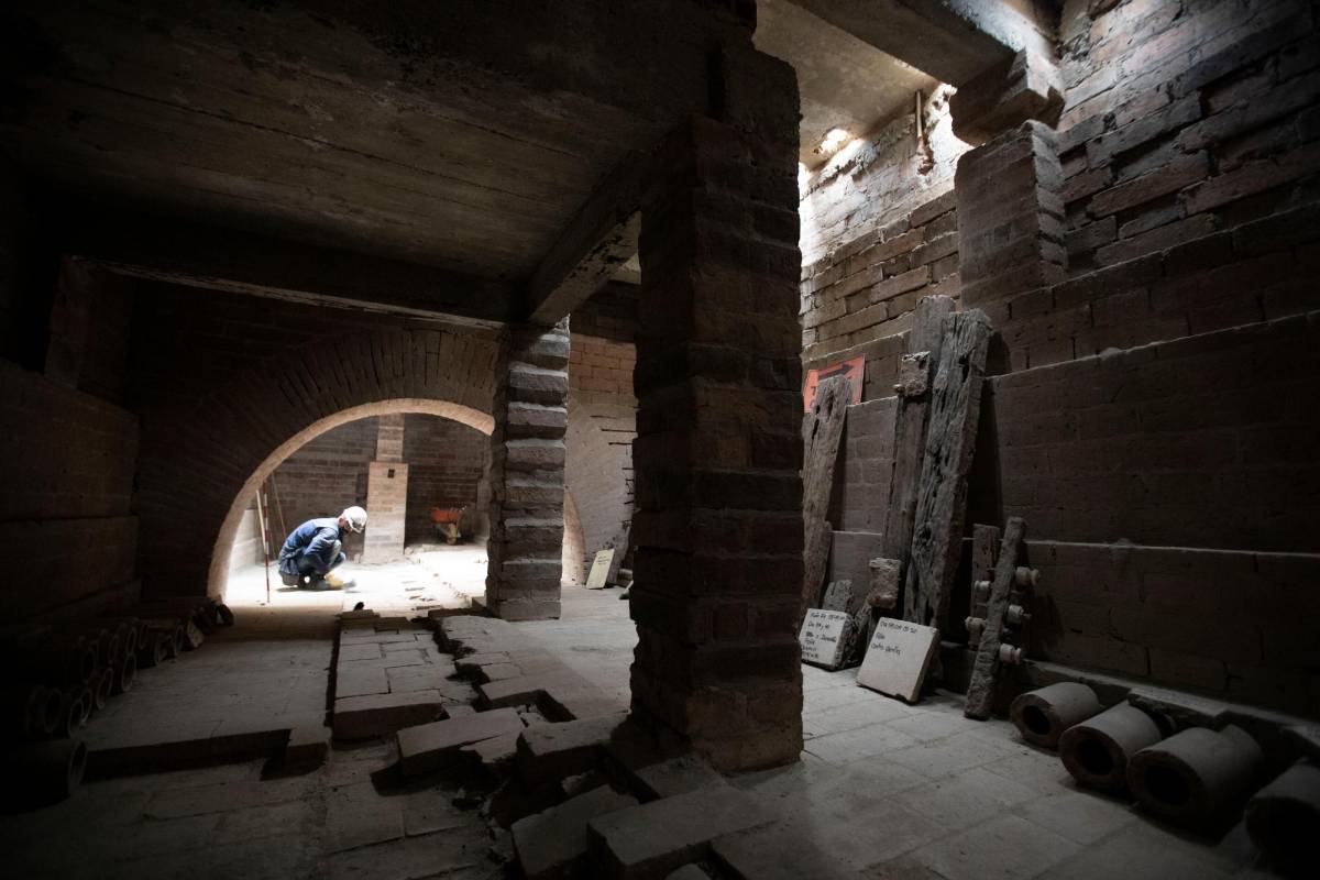 La gran galería del desarenadero se mantiene intacta a pesar del paso de los años. Foto: Edwin Bustamante