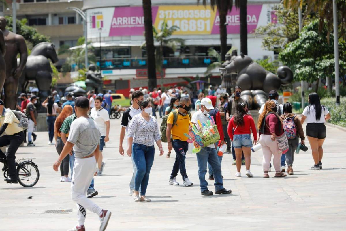 El centro de Medellín fue la zona más concurrida por el comercio. Foto: Camilo Suárez.