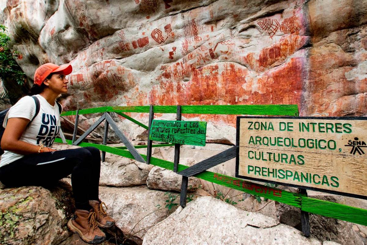 Arte Rupestre en la Serranía La Lindosa en San José del Guaviare, Guaviare. Foto: Jaime Pérez