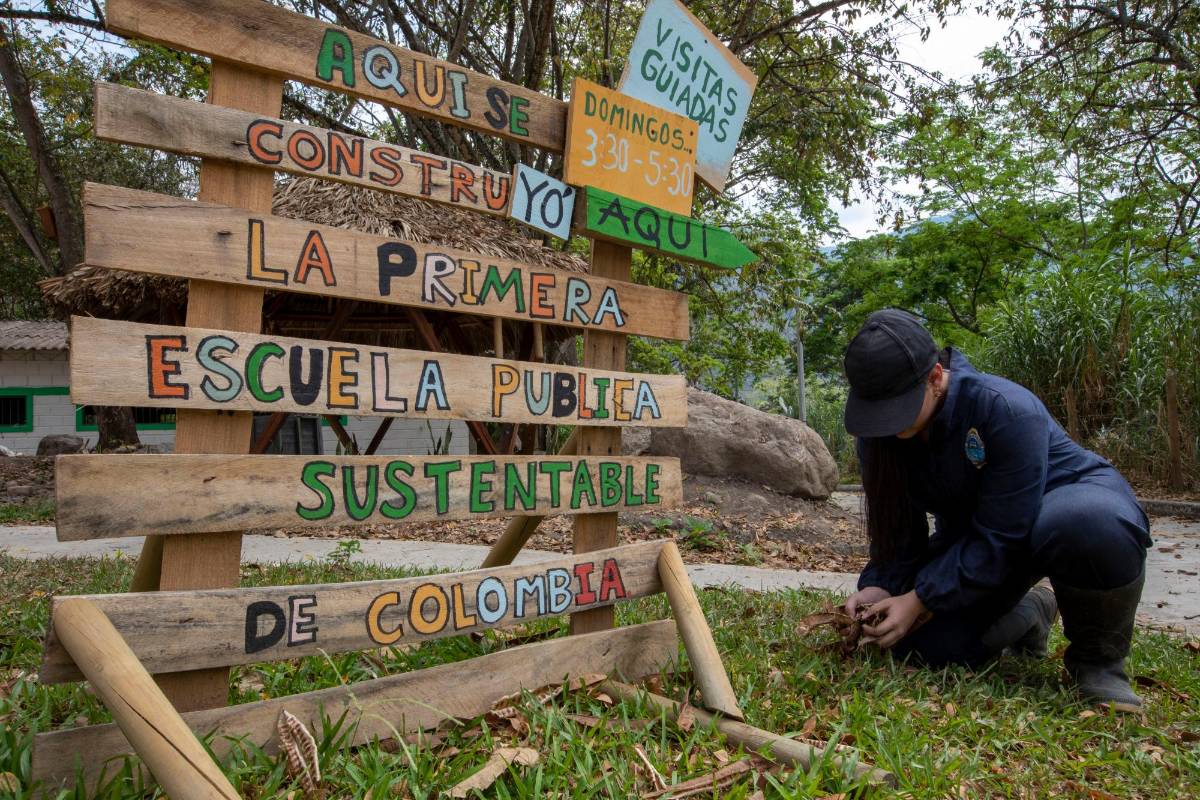 La Institución Educativa Rural Agrícola de San Jerónimo fue La elegida por la organización uruguaya Tagma entre 30 postuladas en Antioquia. Foto: Edwin Bustamante