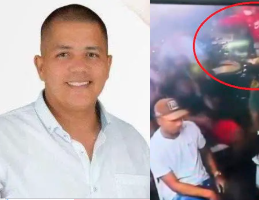 El ataque ocurrió mientras el secretario de gobierno veía el partido de fútbol entre Colombia y Venezuela. Imagen: redes sociales y captura de video. 