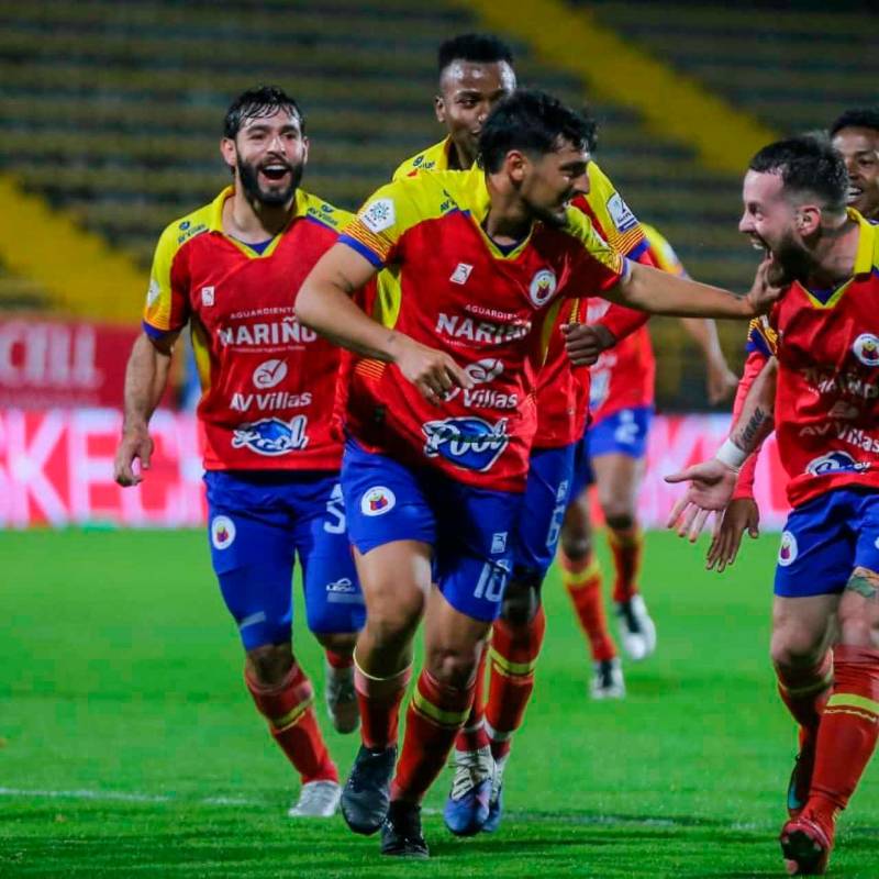 Pasto ganó como visitante ante Fortaleza y es colíder de la Liga Betplay con Atlético Nacional, ambos con 27 puntos. FOTO COLPRENSA 