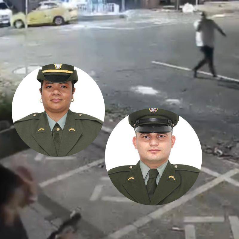 Las autoridades investigan las circunstancias en las que dos policías de la Sijín murieron durante un presunto caso de fuego amigo mientras verificaban una camioneta reportada como hurtada en Medellín. FOTO: Redes sociales, Policía.