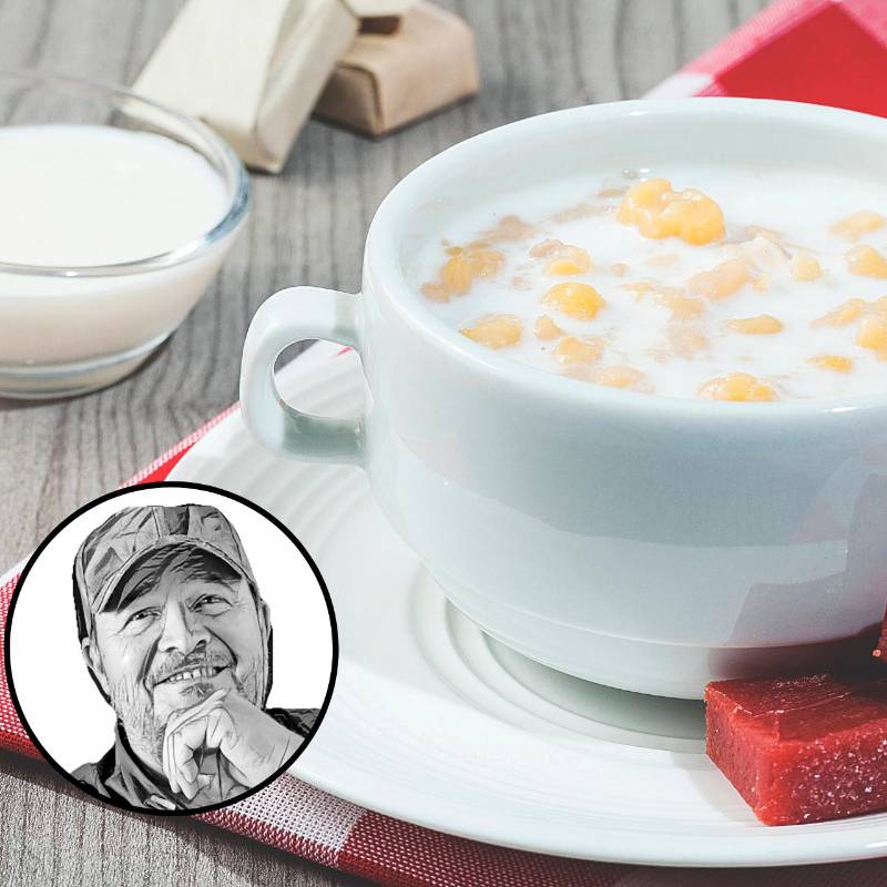 Uno de los platos más apetecidos en los santanderes: mazamorra con trozos de bocadillo. FOTO Depositphotos y cortesía