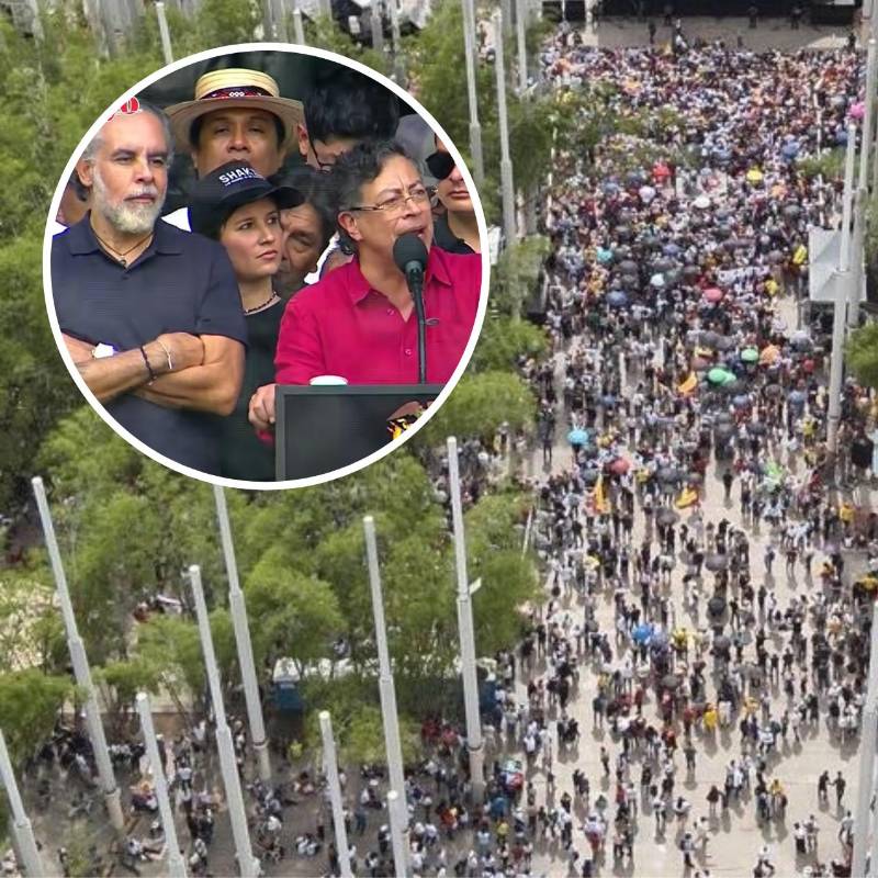 Marchas por el Día del Trabajo en Medellín. Foto: Sandra Segovia- EL COLOMBIANO