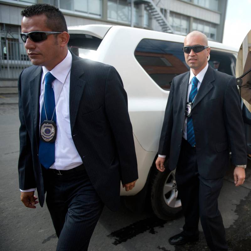 Augusto Rodríguez es director de la Unidad Nacional de Protección desde el 22 de agosto de 2022. Esa entidad tiene cerca de 11.000 escoltas, el 90 % de ellos bajo contratación externa. Foto: AFP