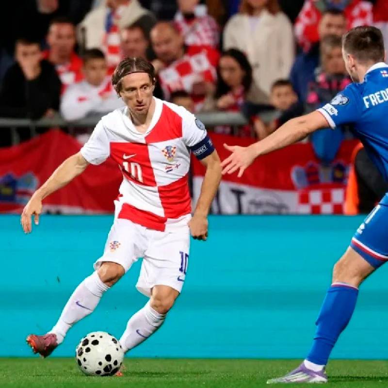 Luka Modric, referente de Croacia, que podría jugar contra Colombia en marzo próximo. FOTO AFP