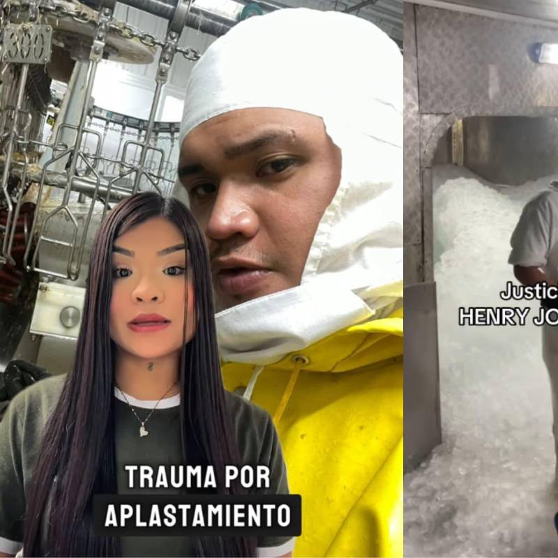 Trabajador habría quedado atrapado 10 minutos en una máquina industrial en Bogotá y murió; su familia pide respuestas. Foto: redes sociales @genesisgalvan18