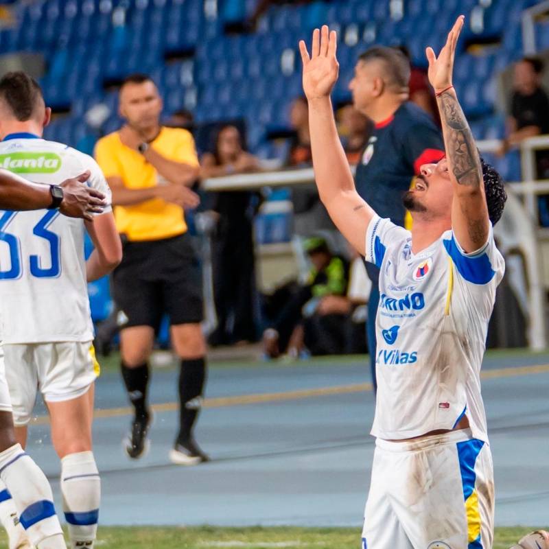 Diego Chaves, autor del gol con el que Pasto le ganó a América. FOTO: X DeporPasto