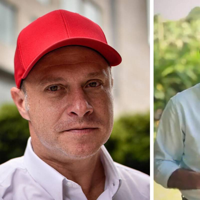 A la izquierda, Héctor Olimpo; a la derecha, Juan Guillermo Zuluaga. Foto: Colprensa/Redes Sociales. 