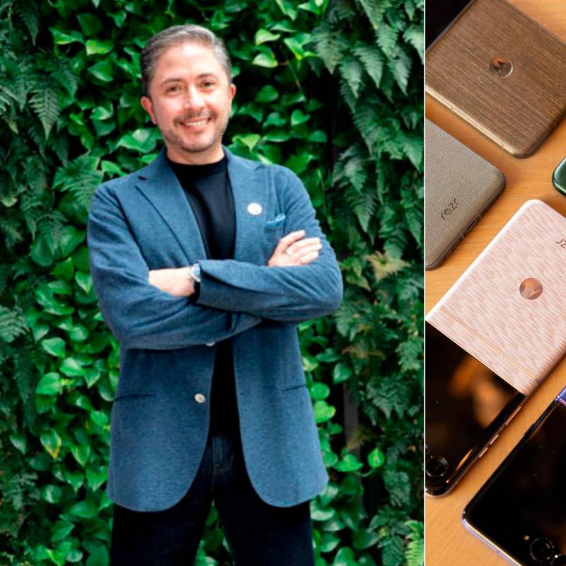 Rubén Castaño, vicepresidente de Diseño, Marca y Experiencia del Cliente de Motorola, fue clave en el diseño de la séptima generación de plegables de la marca, el razr 70 ultra y razr 70, presentados esta semana. FOTO cortesía