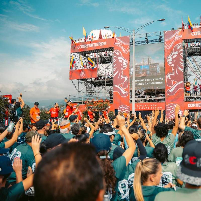 Las calles de Medellín volverán a llenarse de energía, música y miles de historias personales cuando Corre Mi Tierra regrese a la ciudad el próximo 19 de abril. FOTO: Cortesía CMT