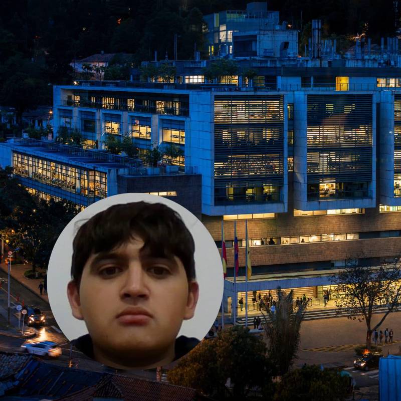 Edificio Mario Lacerna de la Universidad de Los Andes y Jaime Esteban Moreno. Fotos: Colprensa - redes sociales