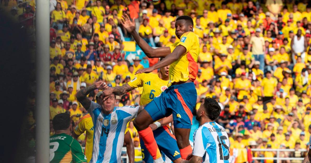 With this victory by Yerson Mosquera, Colombia defeated Argentina 1-0 in Barranquilla