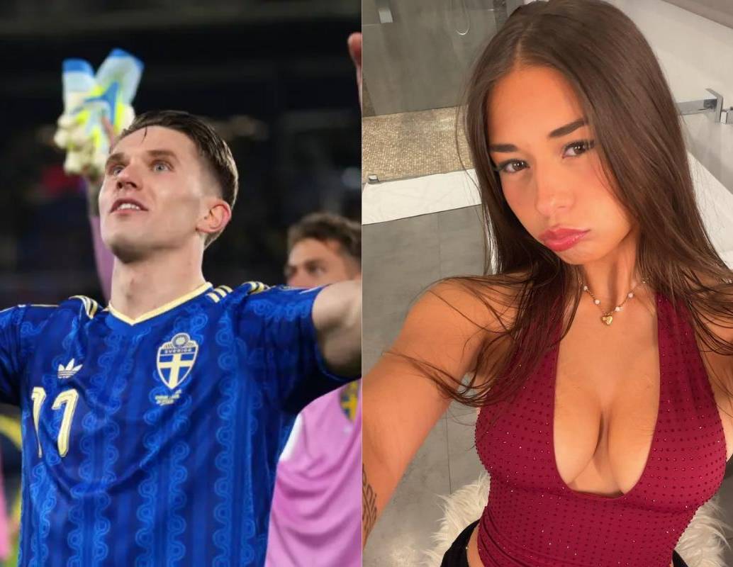 Sophie Rain vinculó públicamente a Viktor Gyökeres con un supuesto gasto millonario en su perfil de contenido. FOTO: AFP, redes sociales.