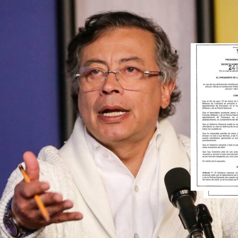 El mandatario determinó que “las banderas se izarán a media asta en toda entidad pública, guarnición militar y de policía y en cada embajada de Colombia en el mundo” Foto: Colprensa/ Redes Sociales. 