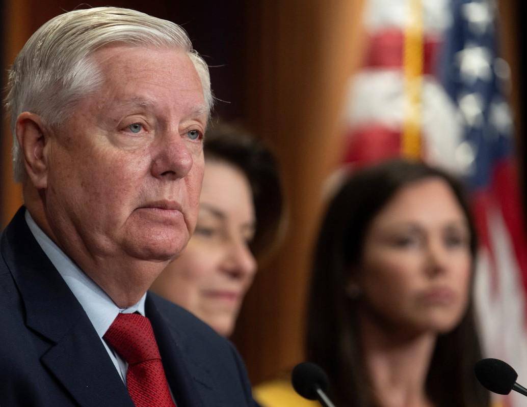 El senador republicano Lindsey Graham asegura que Trump impondrá aranceles a Colombia por presunto apoyo al narcotráfico. FOTO: AFP
