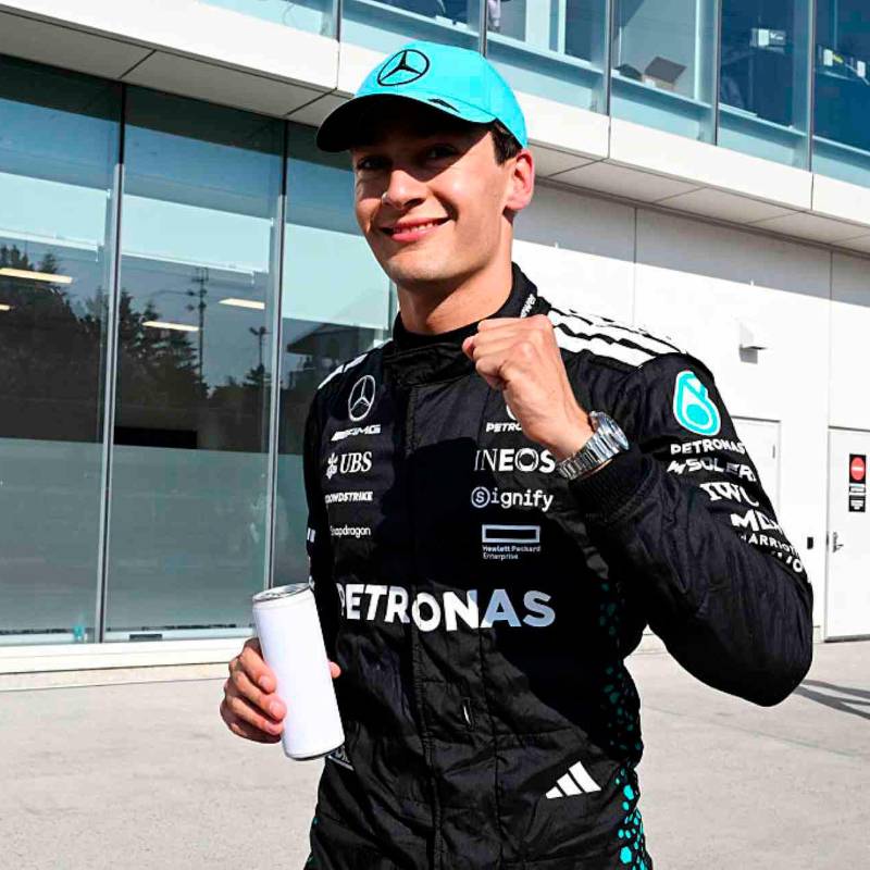 El piloto británico George Russell de Mercedes logró la pole position del Gran Premio de Fórmula 1 de Canadá. FOTO GETTY