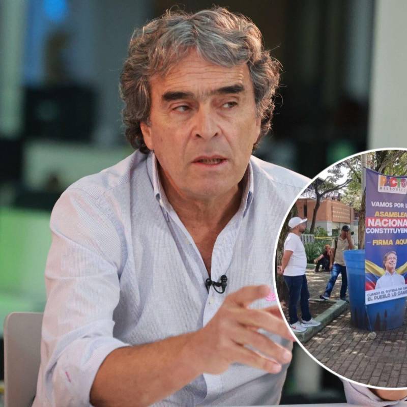 El candidato presidencial Sergio Fajardo busca que se lleve a la urnas la iniciativa de un artículo de estabilidad constitucional. Fotos: Manuel Saldarriaga Quintero - EL COLOMBIANO