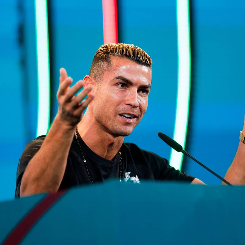 El futbolista portugués Cristiano Ronaldo, de 41 años, es el capitán y referente del seleccionado luso para la defensa de la Liga de Naciones. Foto: tomada del x de @selecaoportugal