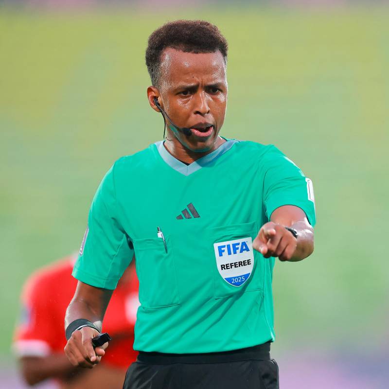 Omar Abdulkadir Artan, de 34 años, era el primer juez de Somalia en dirigir un partido en el Mundial. Foto: GETTY