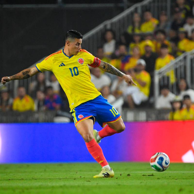 James Redríguez, capitán del seleccionado nacional. Frente a Nueva Zelanda no tuvo mucho protagonismo. FOTO CORTESÍA FCF