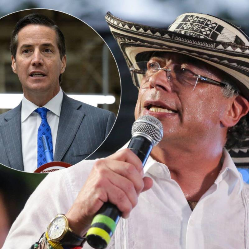 Gustavo Petro salió en defensa del activista Beto Coral y lanzó una advertencia al senador estadounidense Bernie Moreno. Fotos: Colprensa y Getty Images