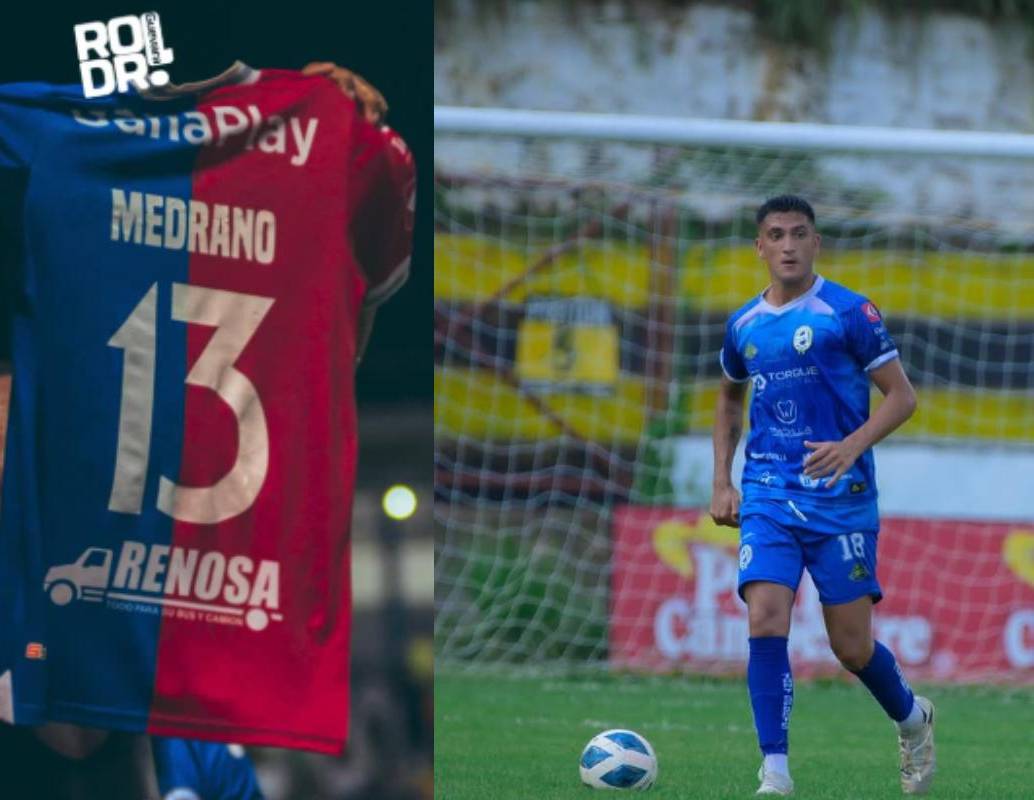 Edgar Medrano, jugador del Club Deportivo FAS (13) y Cristian Belucci, defensor del Fuerte San Francisco (18). FOTO: tomadas de Instagram, edgarmedrano926, pipobelucci. 