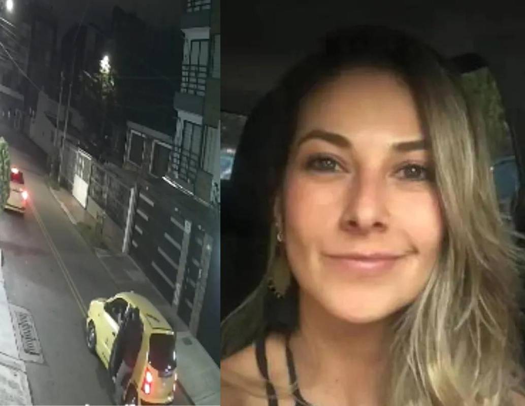 Cámaras en Santa María del Lago captaron el instante en que dos hombres abordaron el taxi de Diana y huyeron en caravana. FOTO: captura de video, redes sociales. 