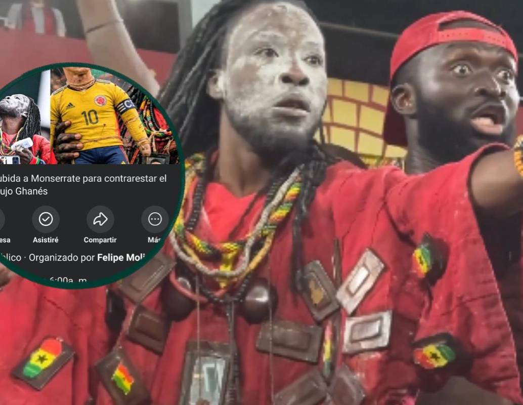 Decenas de hinchas fueron convocados a subir este jueves a Monserrate como muestra simbólica de apoyo a la Selección Colombia antes del duelo frente a Ghana en el Mundial 2026. FOTO: redes sociales.