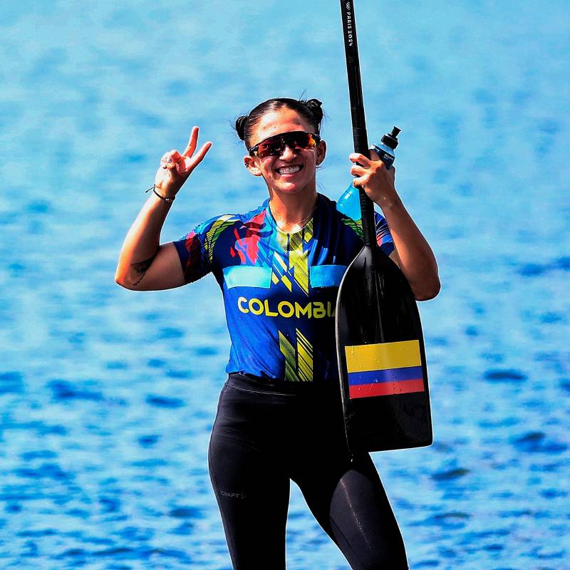 Manuela Gómez marcó un hito para Colombia en los Olímpicos de París 2024, pero hoy carece del apoyo del Gobierno para seguir compitiendo y representando al país. FOTO COC
