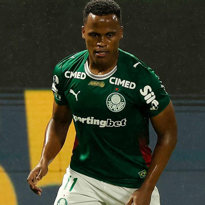 El futbolista colombiano Jhon Arias es una de las contrataciones más costosas de la historia del fútbol de Brasil. Foto: tomada del x de @PalmeirasSC.