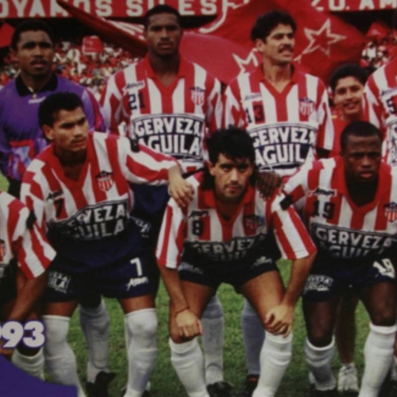 Gober José Briasco Rosado (abajo a la izquierda), exdefensor y leyenda del Junior de Barranquilla, sufrió un infarto este viernes 13 de marzo, por lo que se encuentra en observación. FOTO: Cortesía de redes sociales