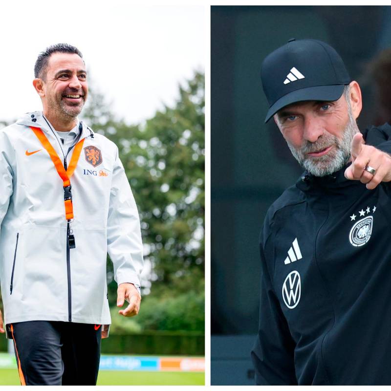 Jurgen Klopp y Xavi Hernández son dos de los técnicos más metódicos del fútbol de élite. Hoy debutan en selecciones. FOTO GETTY 