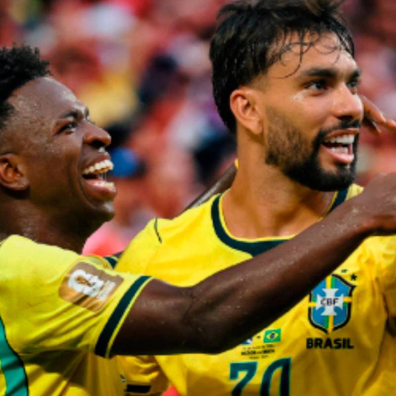 Vinicius Jr., y Lucas Paquetá son dos de las figuras que irán a Calcuta. FOTO: X CBF Futebol