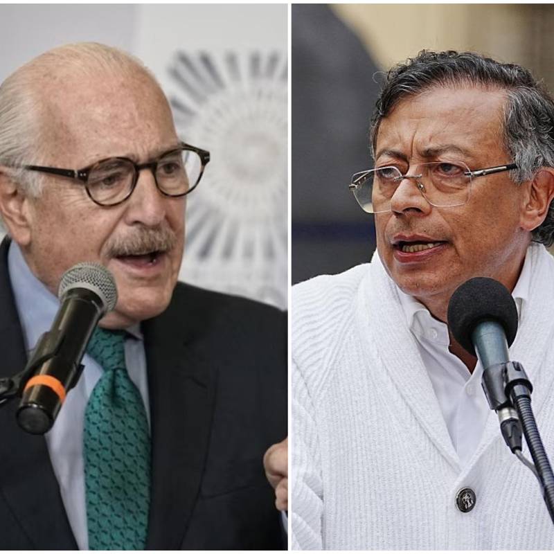 En medio de los preparativos para la entrega de la Presidencia de la República, el expresidente Andrés Pastrana lanzó un duro pedido al Senado para que niegue los permisos de viaje al mandatario saliente Gustavo Petro. FOTO: Colprensa y Getty