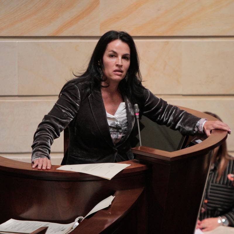 Sofía Gaviria apuesta a conformar una bancada de hasta 10 senadores con 1,5 millones de votos y propone proyectos en seguridad y soberanía alimentaria, apoyo al campo y descentralización. FOTO Colprensa