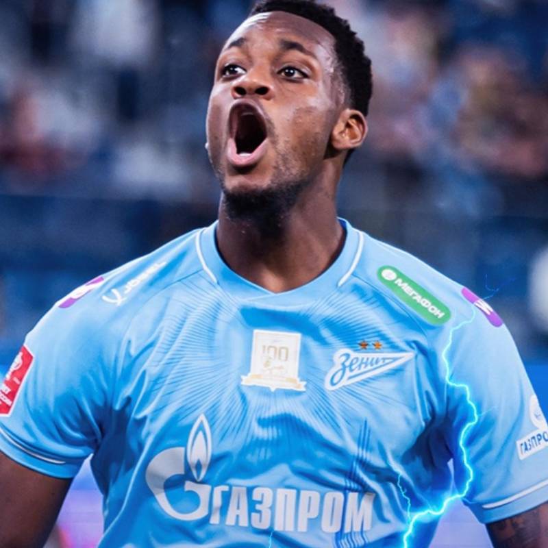 Jhon Jader Durán tiene su ficha en 25 millones de euros, lo que representa una caída de 7 millones respecto a los 32 millones de euros que registraba en diciembre. FOTO: Tomada de redes sociales @zenit_spb