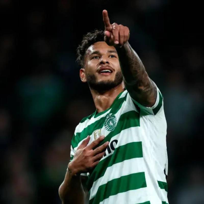 Pese a sumar cinco partidos sin marcar y enfrentar cuestionamientos sobre su estado físico, el delantero colombiano fue la pieza clave en el esquema defensivo que instaló al Sporting de Lisboa en la final de Copa. FOTO: Tomada de redes sociales @SportingCP