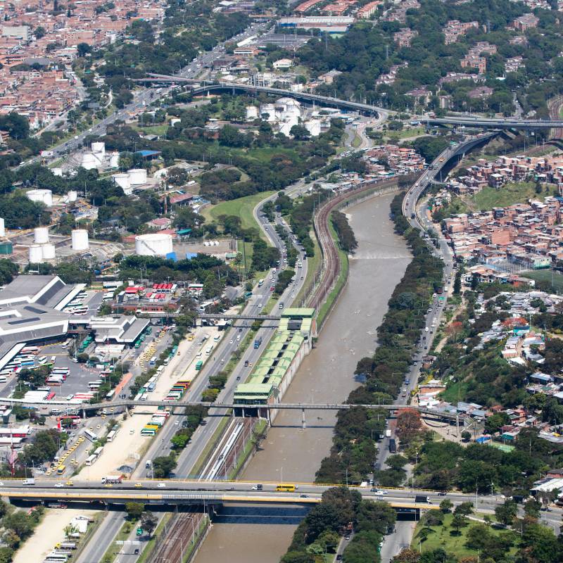 Imagen de referencia de la estación Caribe del Metro de Medellín. Foto: EL COLOMBIANO